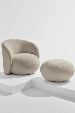 Pastill Puffer & Fodskamler-Bloom puff ø 72 cm