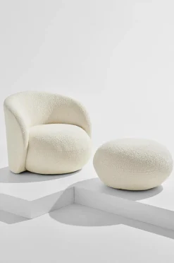 Pastill Puffer & Fodskamler-Bloom puff ø 72 cm