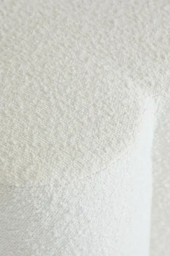 Pastill Puffer & Fodskamler-Bodhi puf i bouclé ø 40 cm