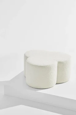 Pastill Puffer & Fodskamler-Bodhi puf i bouclé ø 70 cm