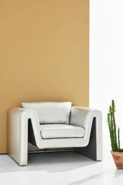 Pastill Sofaer & Lænestole-Mika lænestol i vegansk læder