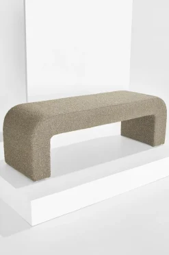 Pastill Stole & Skamler-Odette bænk i bouclé 120x41 cm