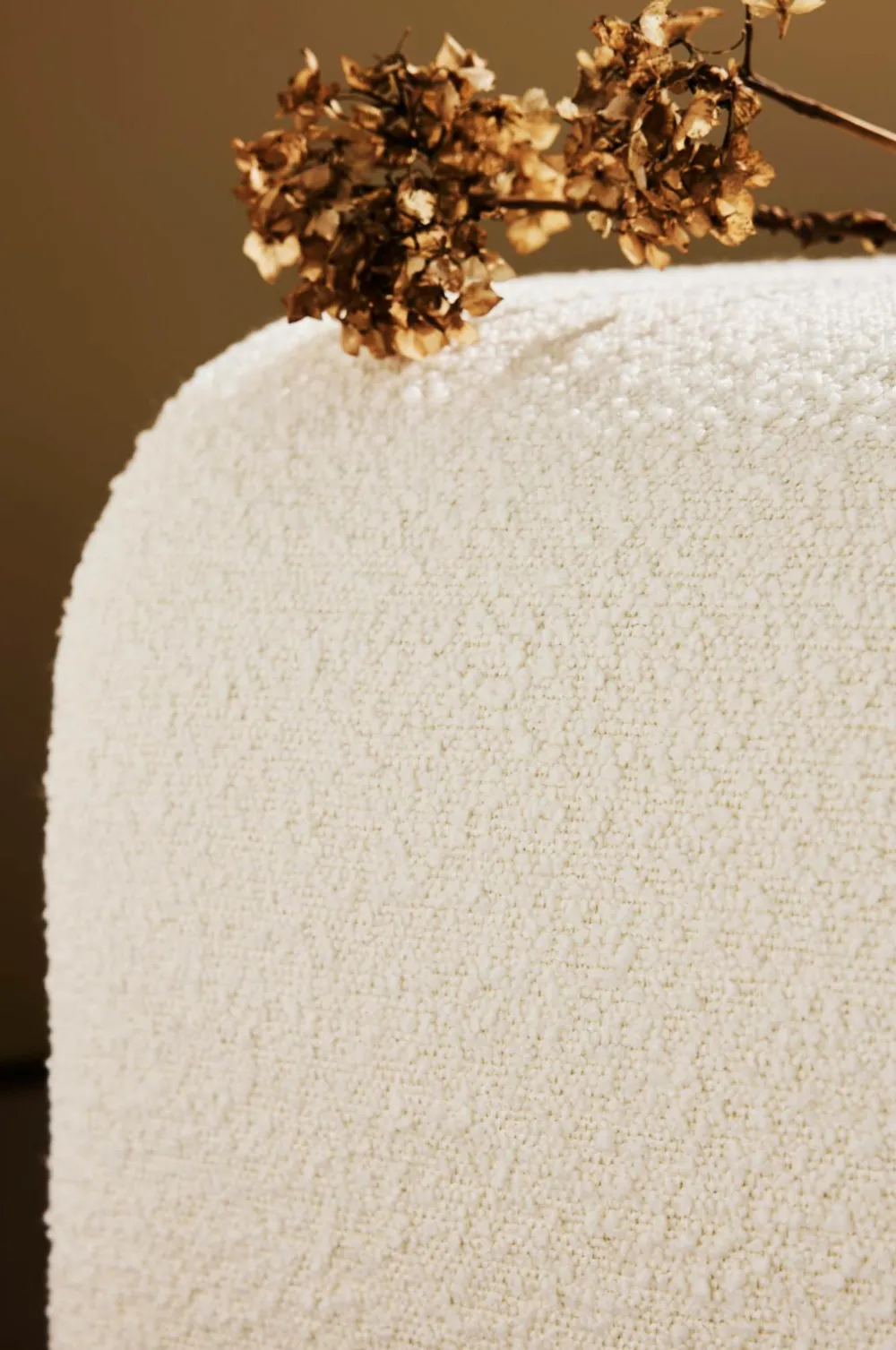 Pastill Stole & Skamler-Odette bænk i bouclé 120x41 cm