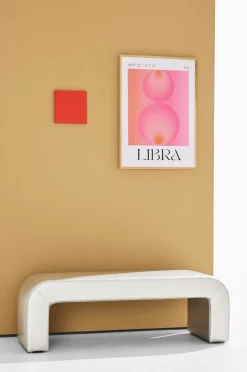 Pastill Stole & Skamler-Odette bænk vegansk læder 120 cm