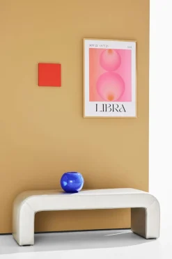 Pastill Stole & Skamler-Odette bænk vegansk læder 120 cm