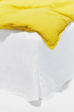 Pastill Sengekapper-Viola sengekappe i fransk hør højde 60 cm