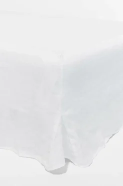 Pastill Sengekapper-Viola sengekappe i fransk hør højde 60 cm