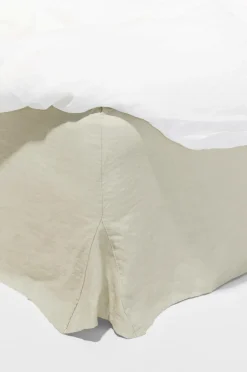 Pastill Sengekapper-Viola sengekappe i fransk hør højde 60 cm