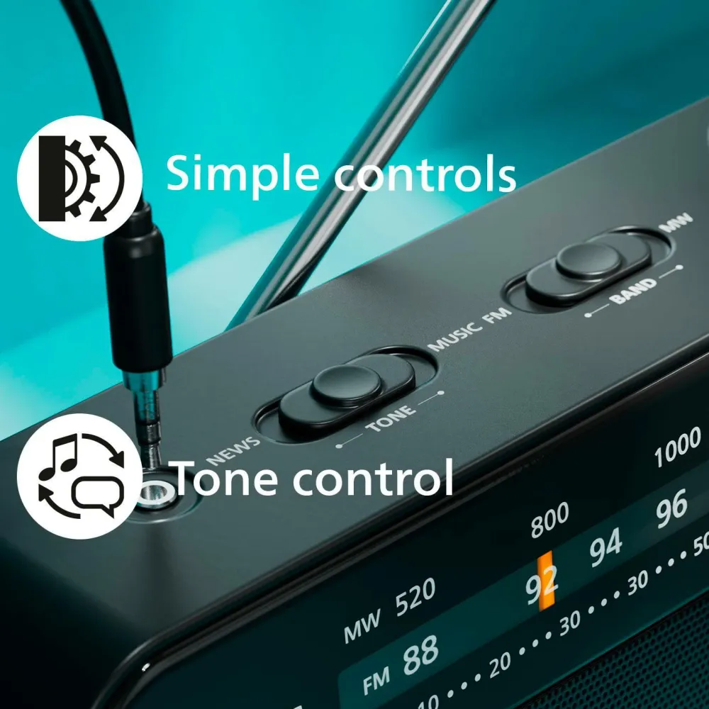 Philips Tv, Lyd & Det Smarte Hjem-Klassisk køkkenradio Net- eller batteridrevet