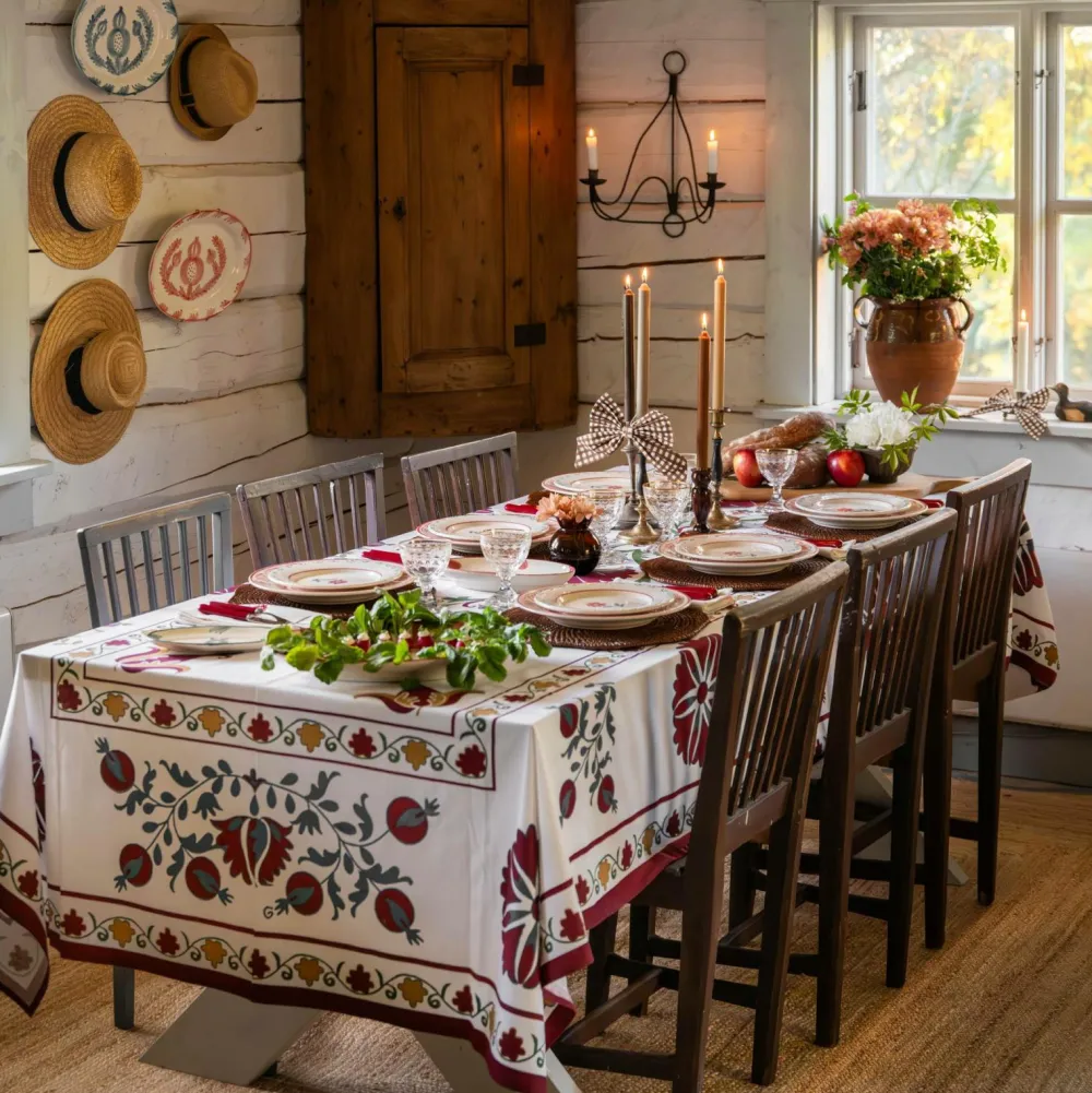 PICK A POPPY Bordtekstiler-Borddug Suzani