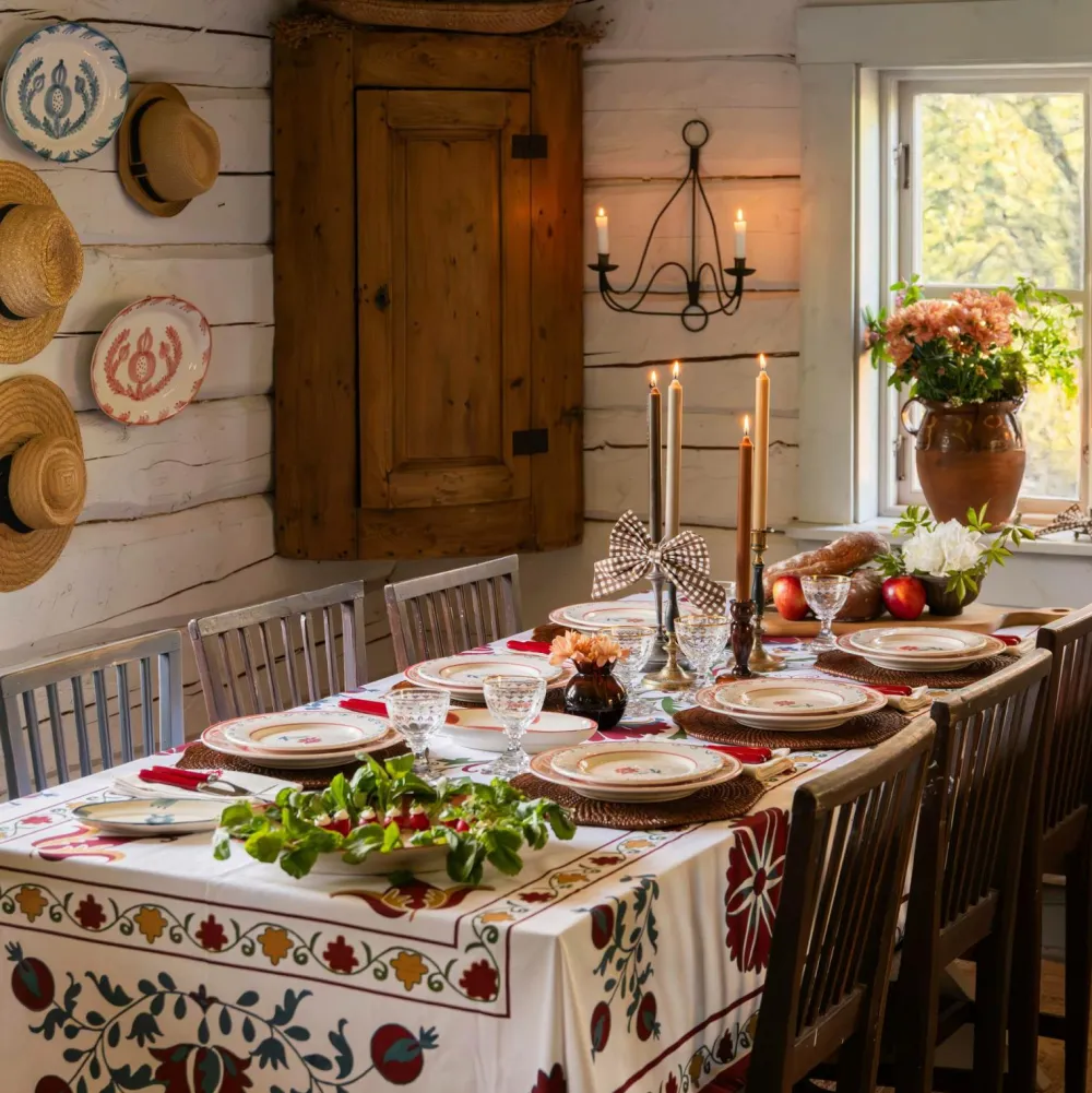 PICK A POPPY Bordtekstiler-Borddug Suzani