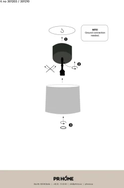 PR Home Lampetilbehør-Baldakin Bacup 12 cm
