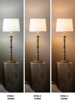 PR Home Lyskilder-Lyskilde Twilight LED, 3-trin, 7W, Globe 12,5 cm