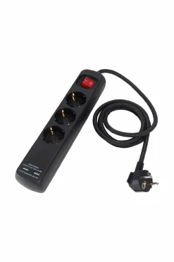 PR Home Lampetilbehør-Stikdåse 3 stik + Usb 1,4 m