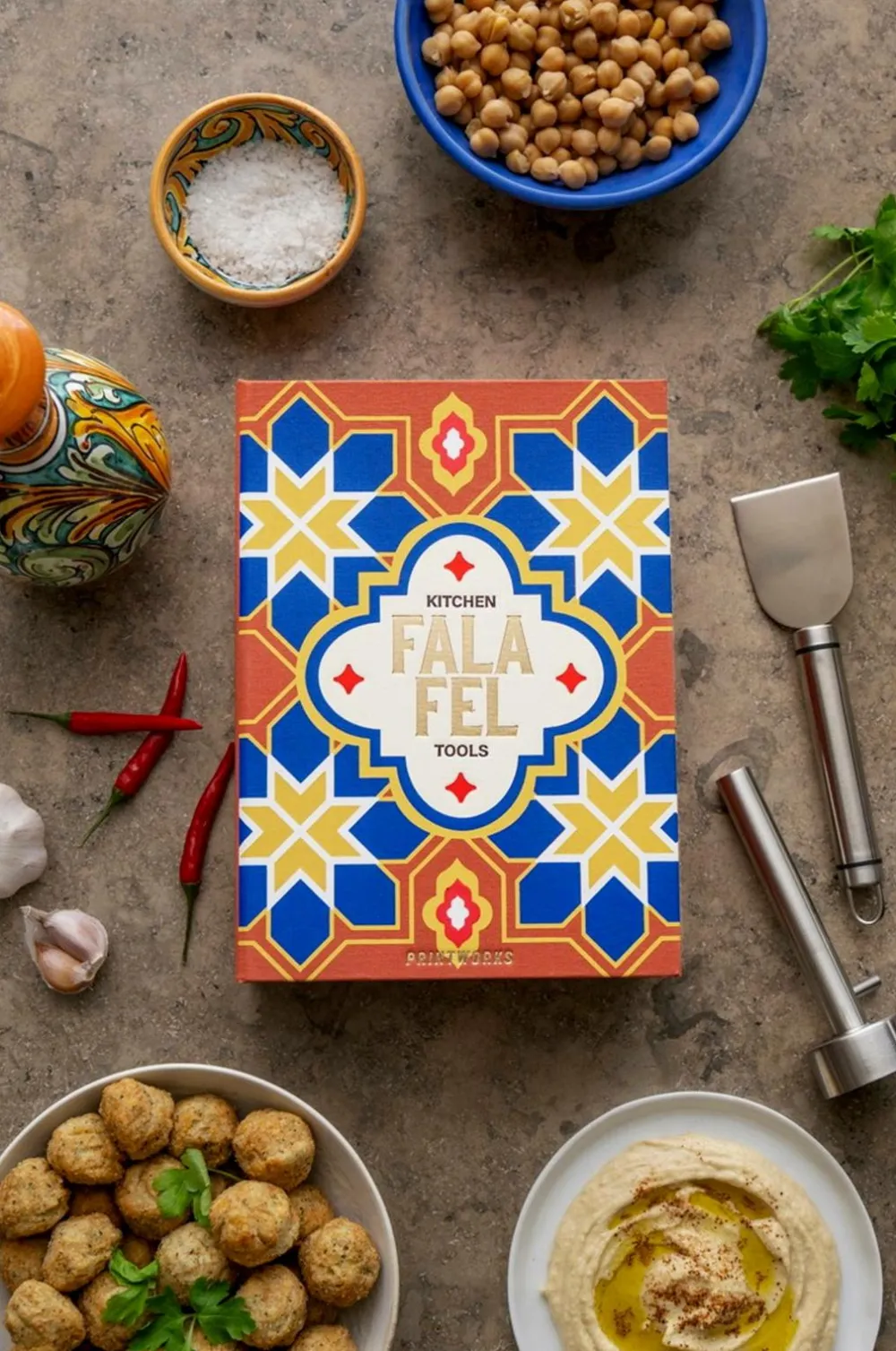 PRINTWORKS Husholdningsartikler-Det væsentlige - Falafel-redskaber