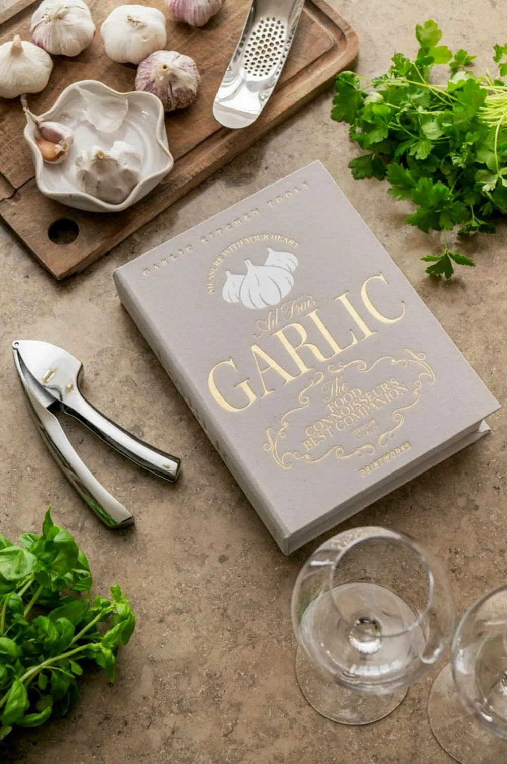 PRINTWORKS Husholdningsartikler-Det væsentlige - Hvidløgsredskaber