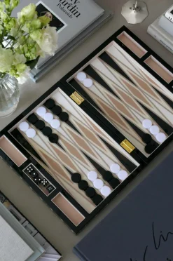 PRINTWORKS Pynteting-Lakeret backgammon, sort