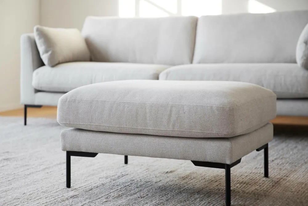 Rowico Home Puffer & Fodskamler-Corwin fodskammel