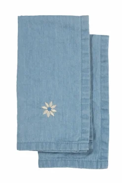 Sagaform Køkkentekstiler-Eden køkkenhåndklæde i denim, 2 stk.