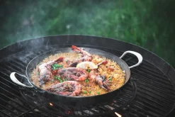 Samuel Groves Pander & Gryder-Paellapande i kulstofstål, 30 cm