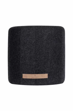 Shepherd Puffer & Fodskamler-Zoe rund puf med patchwork