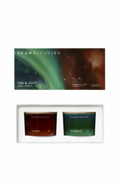 Skandinavisk Lys & Duft-Fire & Light Mini Candle Giftset 2 X 90G