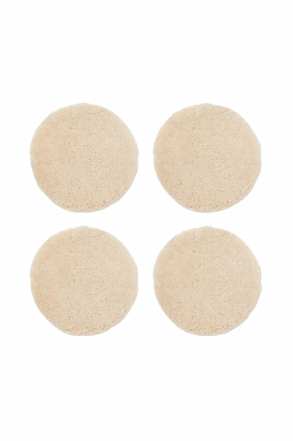 Skinnwille Udemøbler & Have|Møbeltekstiler-Fåreskindspude rund krøllet 4-pak