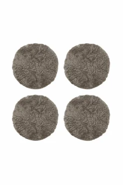Skinnwille Udemøbler & Have|Møbeltekstiler-Fåreskindspude rund krøllet 4-pak