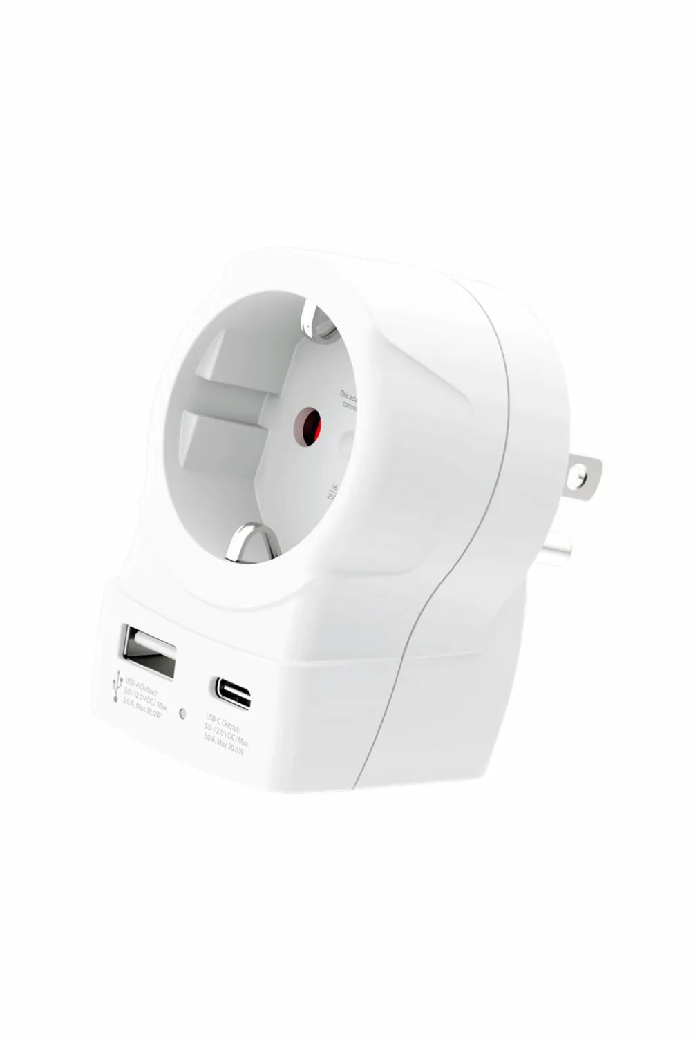 SKROSS Mobiltelefoner, Tablets & Tilbehør-Rejseadapter USB-A/USB-C 20W