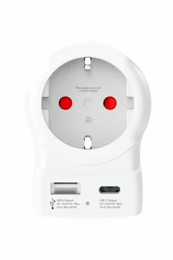 SKROSS Mobiltelefoner, Tablets & Tilbehør-Rejseadapter USB-A/USB-C 20W