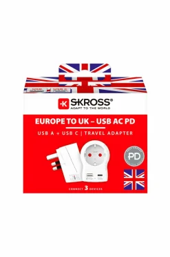 SKROSS Mobiltelefoner, Tablets & Tilbehør-Rejseadapter USB-A/USB-C 20W
