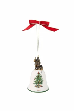 Spode Julepynt-Ornament Christmas Tree Santa Bell