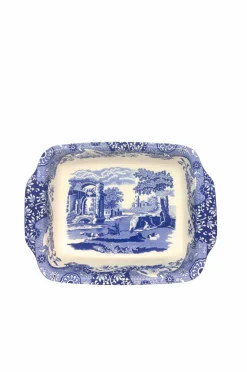 Spode Pander & Gryder-Rektangulær skål 30 cm x 24 cm Blue Italian