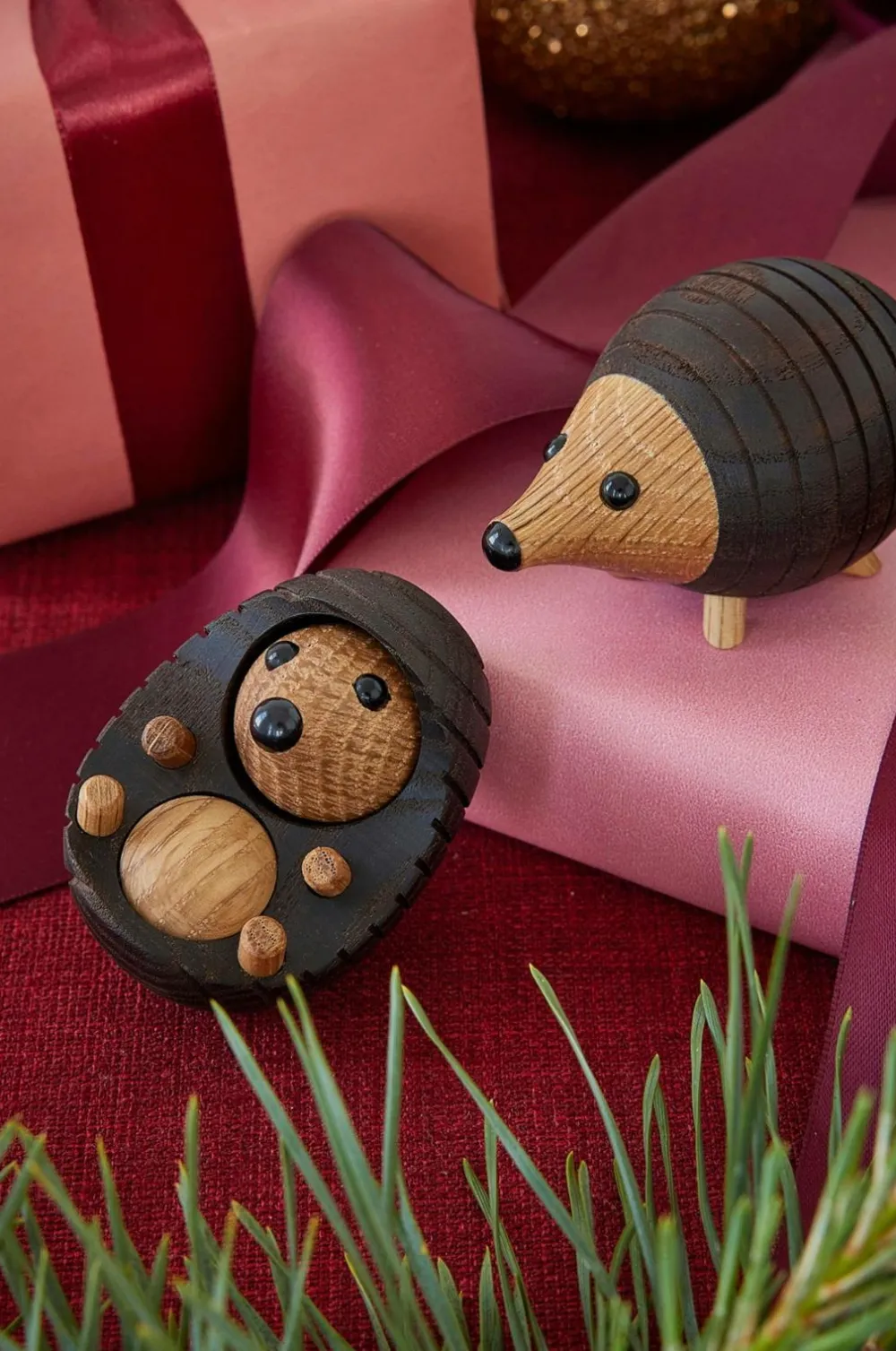 Spring Copenhagen Pynteting-Trædekoration Stick Pindsvin 4,5 cm