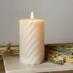 Star Trading Lys & Duft-Bloklys Flamme Swirl LED 15 cm