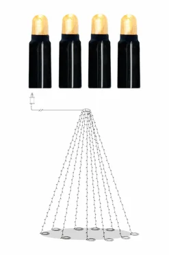 Star Trading Udendørsbelysning-Flagstangsbelysning Skinnende varm hvid