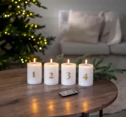 Star Trading Lys & Duft-Flamme Advent 4-P