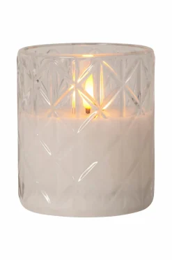 Star Trading Lys & Duft-LED-lys Flamme Romb 10 cm