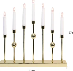 Star Trading Julebelysning-Lysestage Gustavo 7L