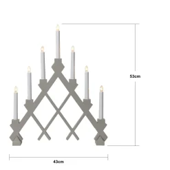 Star Trading Julebelysning-Lysestage Rut