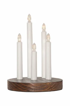 Star Trading Julebelysning-Lysestage Doris Batteri