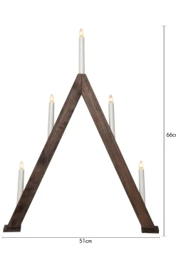 Star Trading Julebelysning-Lysestage Albo 66cm