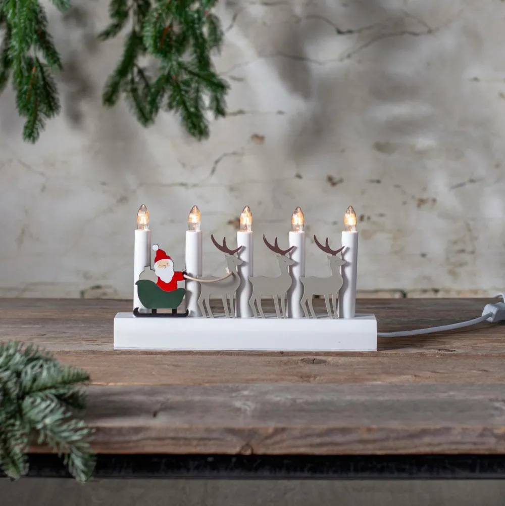 Star Trading Julebelysning-Lysestage Julia Rensdyr