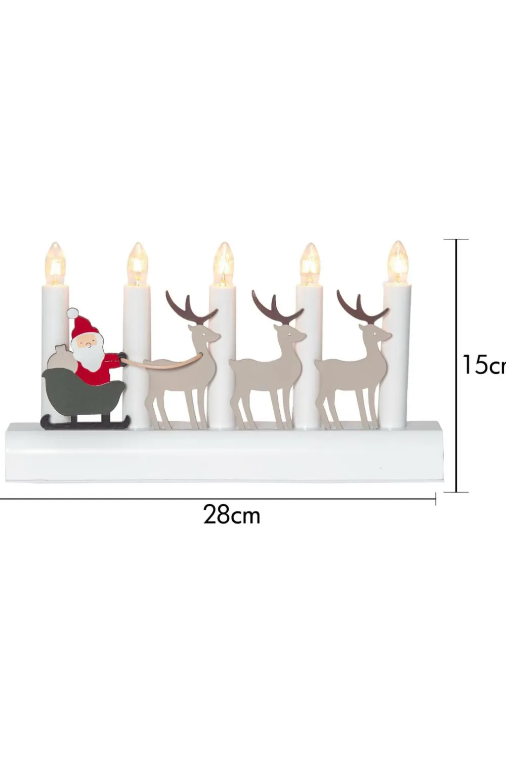 Star Trading Julebelysning-Lysestage Julia Rensdyr