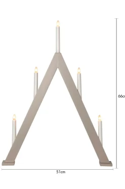 Star Trading Julebelysning-Lysestage Albo 66cm