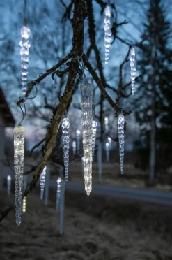 Star Trading Lyskæder-Lyskæde med istapper Gelido 23,5 cm