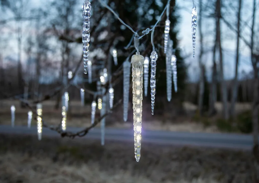 Star Trading Lyskæder-Lyskæde med istapper Gelido 23,5 cm