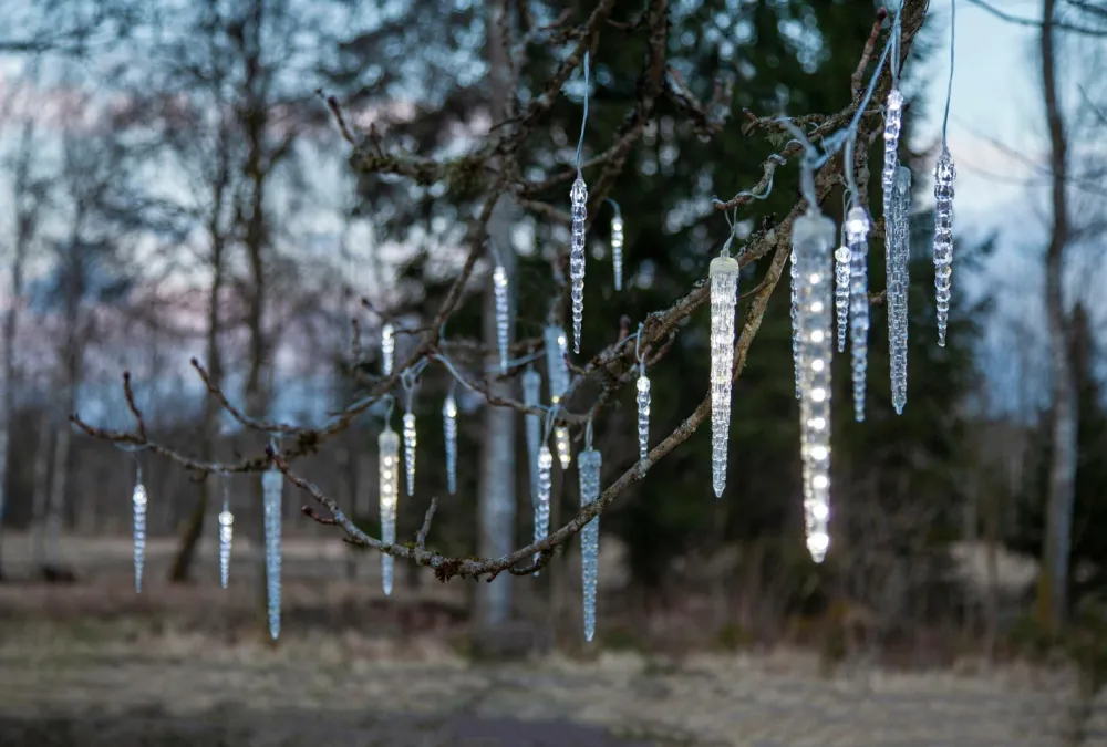Star Trading Lyskæder-Lyskæde med istapper Gelido 23,5 cm
