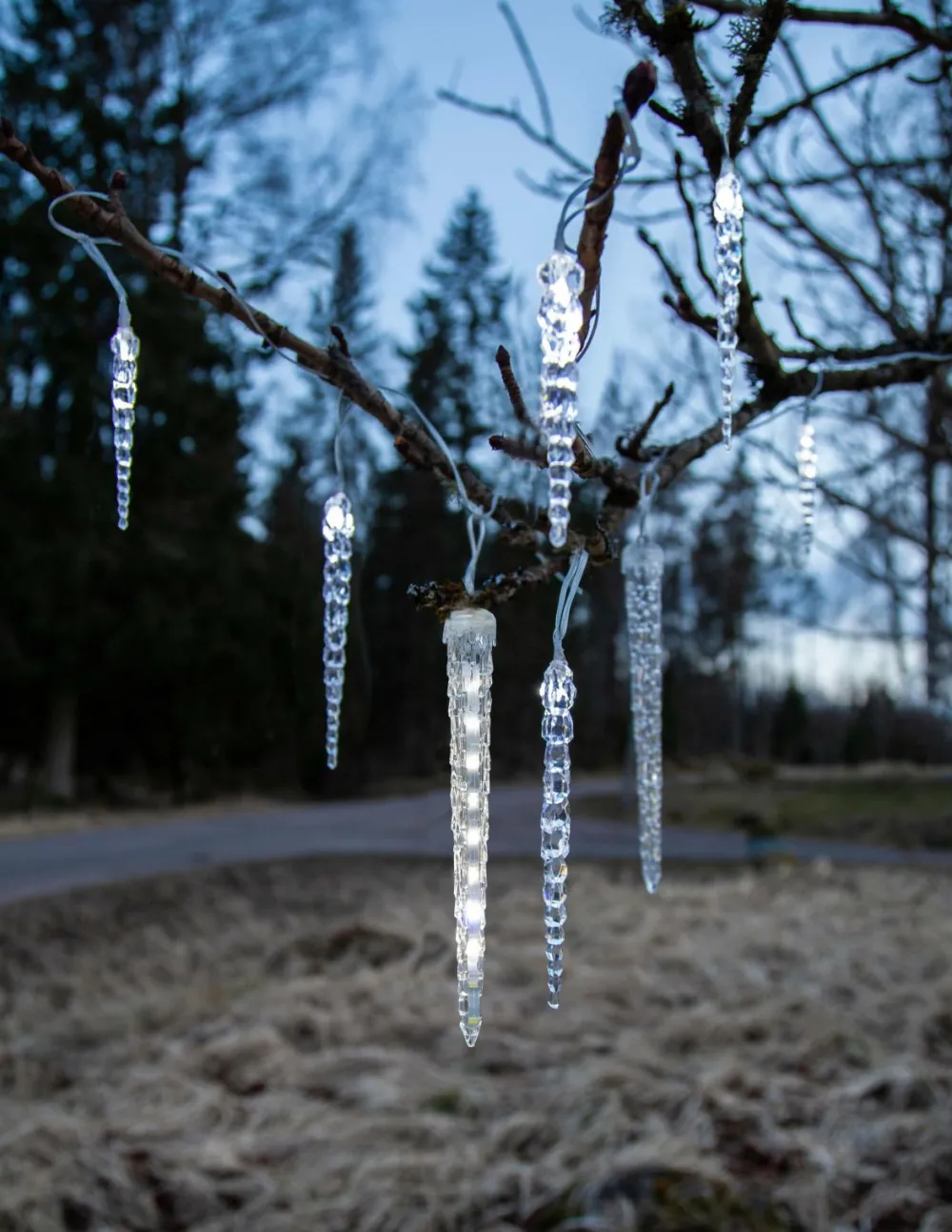 Star Trading Lyskæder-Lyskæde med istapper Gelido 23,5 cm