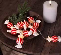 Star Trading Lyskæder-Lyskæde Bonbon 10 LED Batteri